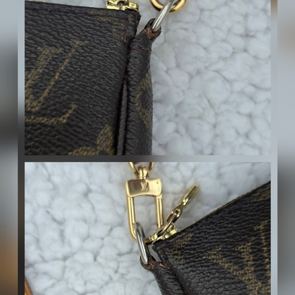 Vintage Louis Vuitton Pochette Accesories Crossbody Bag With Branded Long Strap - Picture 12 of 17